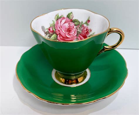 Windsor Teacup And Saucer Rose Tea Cup Vintage Teacup Pink Rose Teacup Afternoon Tea