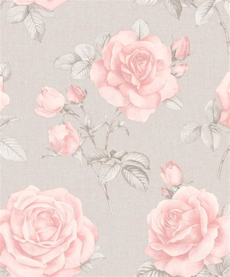 Rosa By Albany Blush Wallpaper Wallpaper Direct Floral