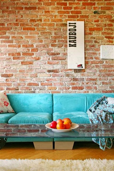 13 Creative Ideas For Decorating With An Exposed Brick Wall Turquoise