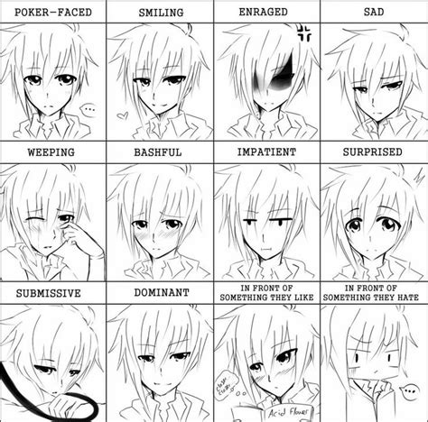 Anime Expressions Drawing Expressions Anime Love Couple