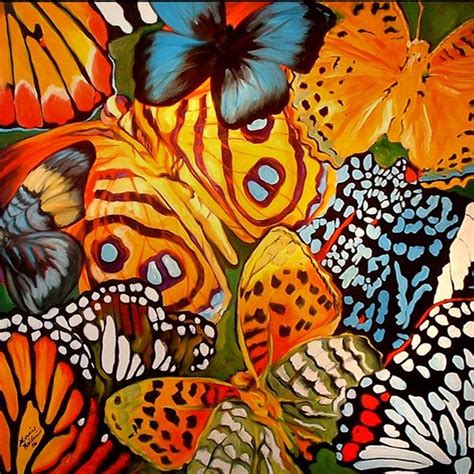 Butterfly Abstract By Marcia Baldwin From Commissioned Paintings