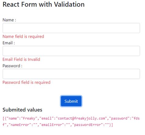 Reactjs How To Show Validation Errors On Form Using React Stack Images Hot Sex Picture