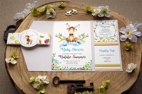 Check spelling or type a new query. Baby Shower Invitation Cards, Woodland Baby Shower Invitations