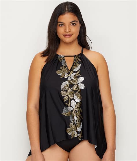 Miraclesuit Plus Size Petal To The Metal Tankini Top And Reviews Bare