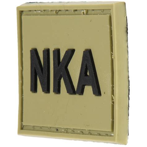 G Force Nka No Known Allergies Pvc Morale Patch Od Green Airsoft