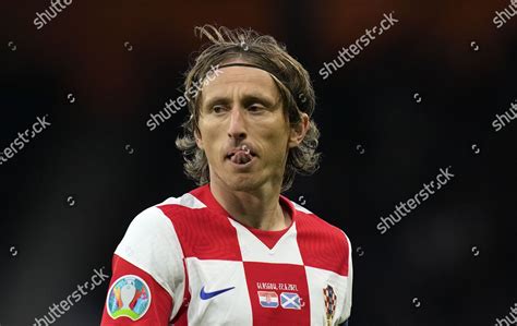 Croatias Luka Modric Reacts During Euro Editorial Stock Photo Stock