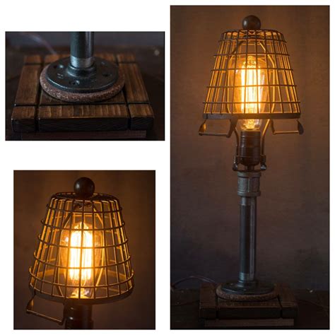 This table lamp is versatile, tying any room together nicely. Galvanized Basket Table Lamp | Lamp, Table lamp
