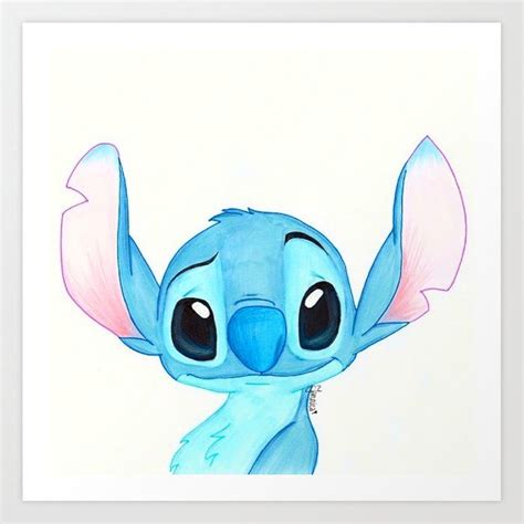 Stitch Drawing Art Print By Dancingpapers X Small Stitch Drawing