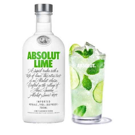 Absolut Lime Wodka 1 X 07 L • Bester Wodka Der Welt