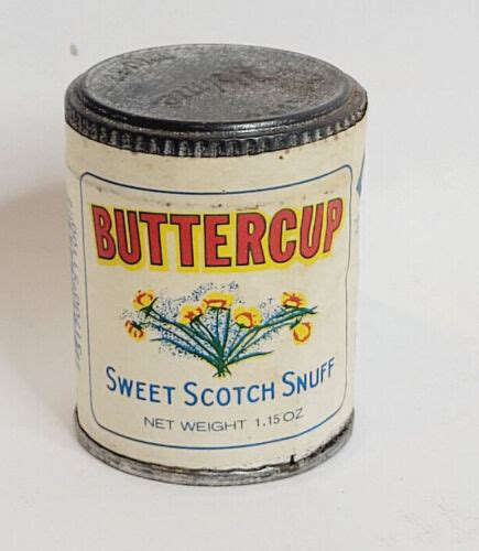 Vintage Buttercup Sweet Scotch Snuff Empty Tin Helme Tobacco Co Ebay
