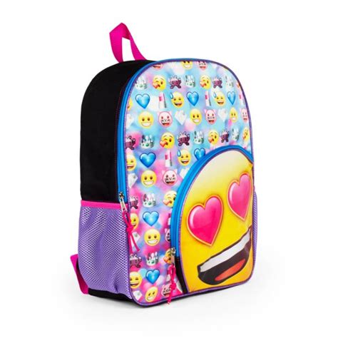 Emoji 16 Emoji Backpack With Round Pocket