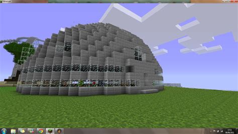 The circle shaped house is easy and fast to build.membership link. Futuristic Dome House Minecraft Map