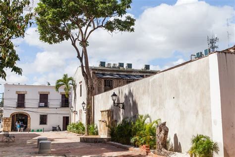Street View Of Santo Domingo On A Sunny Day Editorial Photography