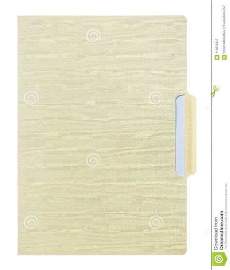 Manila Folder Paper Isolated On White Stock Photo Image Of Message