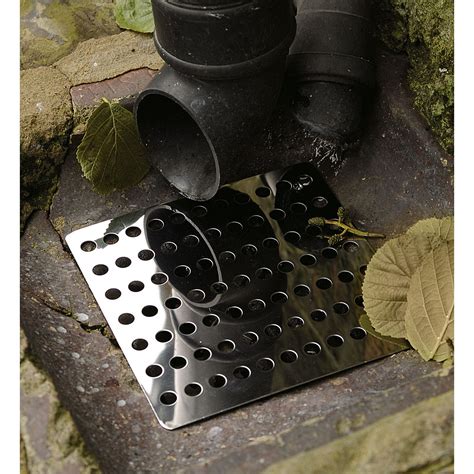 Drain Covers 2pk Stainless Steel Gulley Grid Guard Hopper