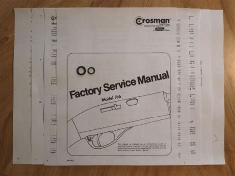 Crosman 766 O Ring Seal Kit Factory Service Manual And Seal Guide Ebay
