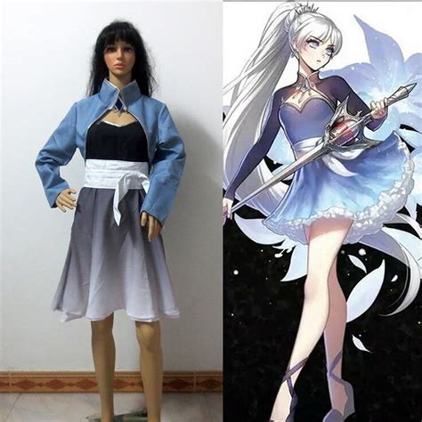 Winter Schnees Sister Weiss Schnee Cosplay Costume From Rwby Cosplay