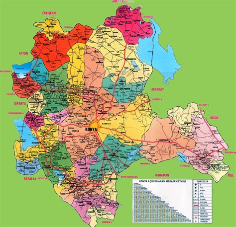 Ankara'nın i̇lçelerinin i̇simleri ve haritadaki yerleri. ILGIN ARAŞTIRMALARI: Konya İlçeleri Haritası