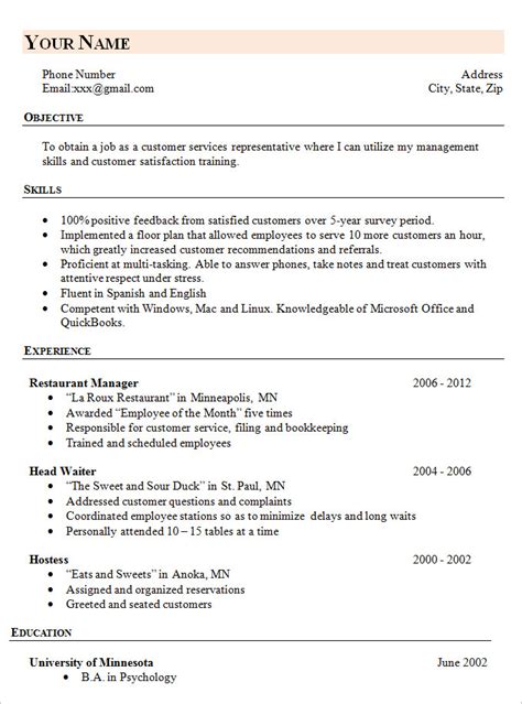 Before impressing the boss or businessman individually. Simple Resume Template - task list templates