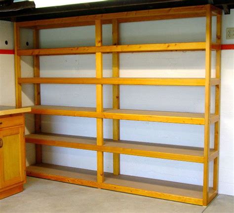 For your convenience, we also put together plans for shelving 8 feet long x 6 feet tall with three shelves, to help you get started. Garage Storage Shelves Plans When someone want to learn woodworking skills, try out http://ww ...