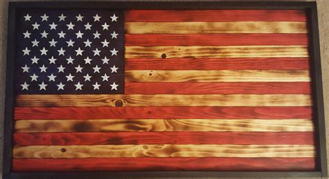 Rustic American Flags Shipped Inspiredbylifedesign