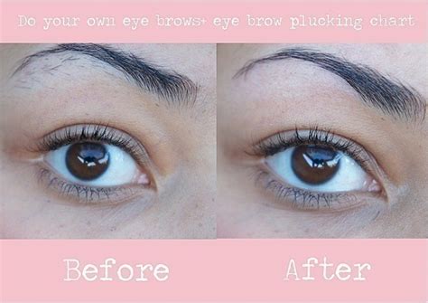 Eyebrow Plucking Chart Do Your Own Eyebrows How To Makeover An