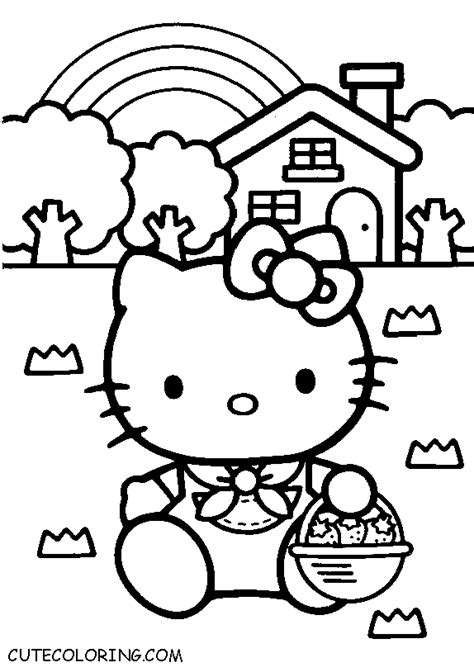 Hello Kitty coloring pages CuteColoring.com