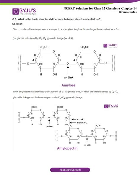 Ncert Solutions April1 Class 12 Chemistry Chapter 14 Biomolecules 04