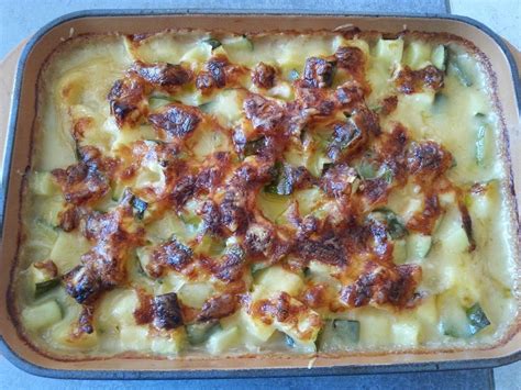 Food Addict Gratin de courgettes et pommes de terre au lait davoine