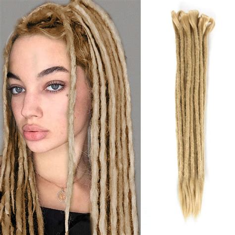 Blonde Crochet Dreadlocksde And Se Dreadsdouble And Single Ended Dreadssynthetic Dreads