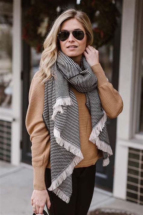 42 Cute Ways How To Wear A Scarf This Season How To Wear A Scarf How