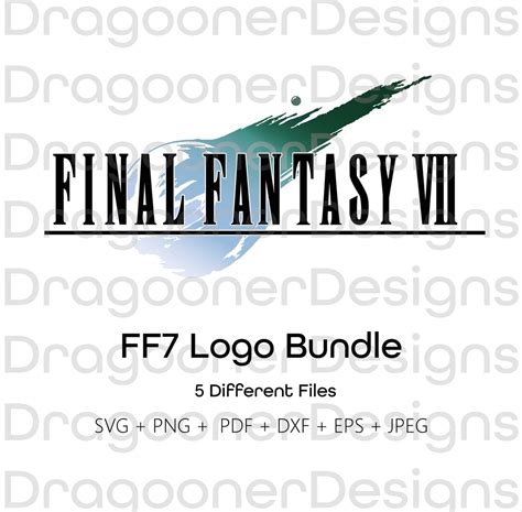 Final Fantasy Vii Logo Svg Bundle Ff7 Bundle Ff7 Meteor Svg Meteor