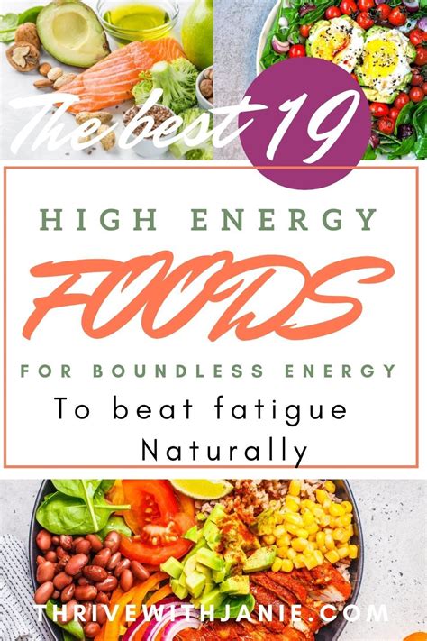 High Energy Foods To Boost Your Energy All Day Long Thrive With Janie Energy Foods High