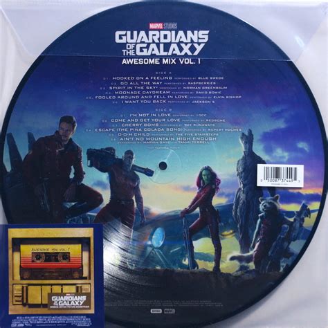 Guardians Of The Galaxy Awesome Mix Vol 1 Soundtrack Picture Disc