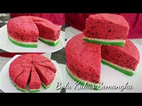 Bolu minyak atau oil pound cake yang sangat mudah dibuat dan sedap! Bolu Kukus Semangka Super Lembut - YouTube (Dengan gambar) | Semangka, Resep