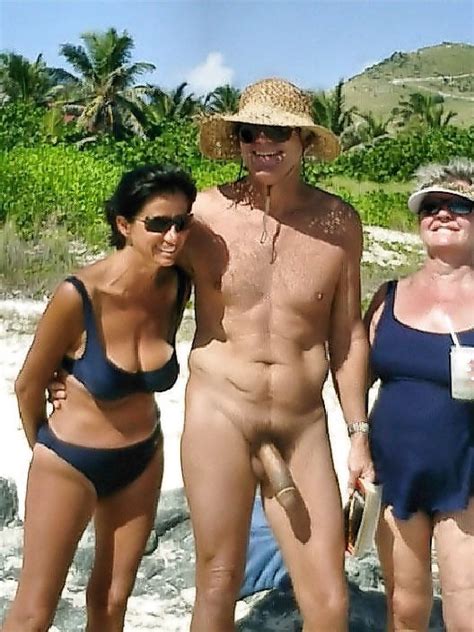 Couple Nude Beach Hung Cock Cumception
