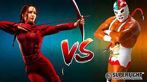 The Hunger Games Katniss Vs Lucha Libre Superfight Funny Moments