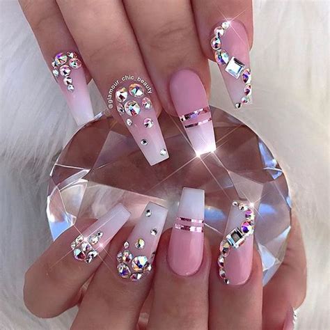 56 Elegant Rhinestone Nail Art Designs Style Vp