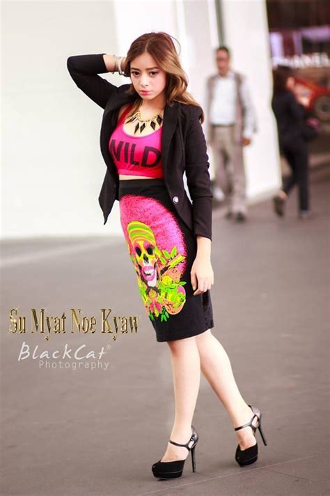 Myanmar Celebrities Attractive Model Girl Su Myat Noe Kyaw