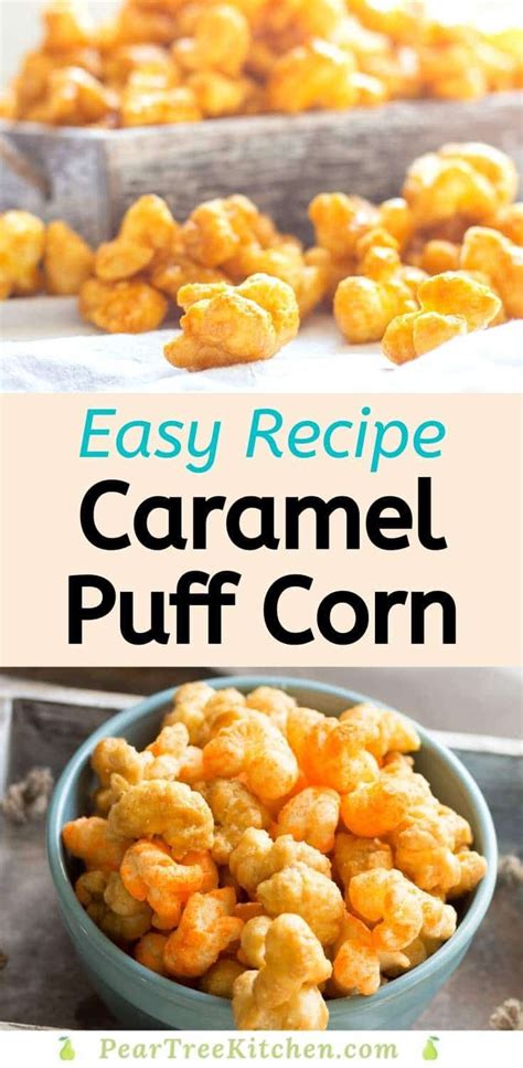 Then you microwave the butter, sugar, vanilla, and corn syrup, letting it boil for one minute. Learn how to make Homemade Caramel Puff Corn with this ...