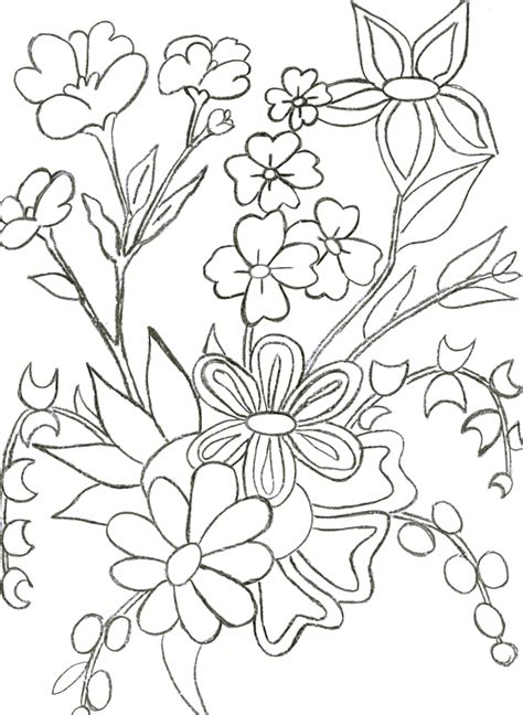 Flower Page Printable Coloring Sheets Flower 53 Printable