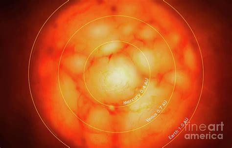 Sun As A Red Giant Photograph By Mark Garlickscience Photo Library