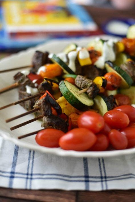 Greek Beef Souvlaki Skewers Recipe Healthy Summer Recipes Skewer