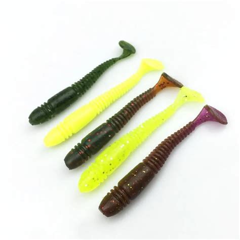 Fishing Lures Artificial Paddle Tail Soft Swimbaits Fishing Worms For