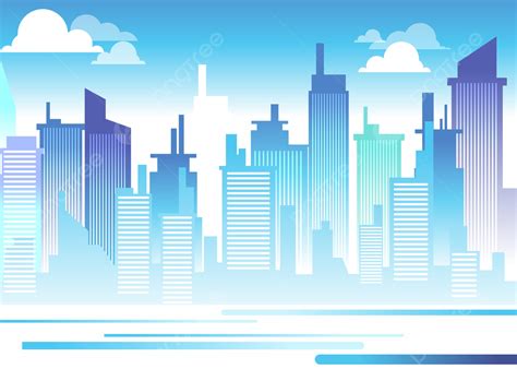Big Modern City Building Panoramic View Background Building City