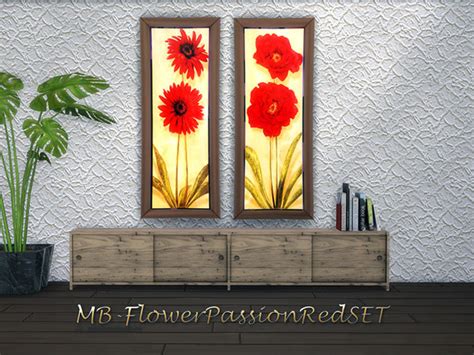 Mb Flower Passion Red Set By Matomibotaki At Tsr Sims 4 Updates