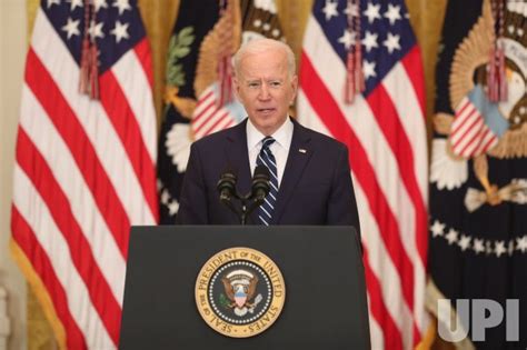 Photo President Biden Holds His First Presidential Press Conference At