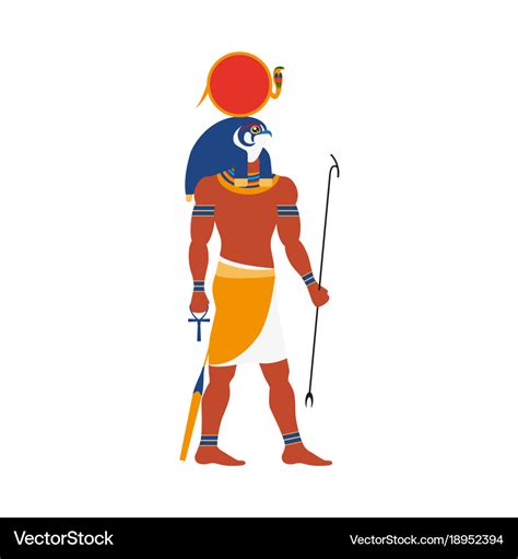 Ra God Noon Sun In Ancient Egypt Religion Vector Image