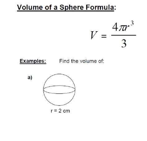 Volume Of A Sphere Worksheet How To Find The Volume Of A Sphere In 4
