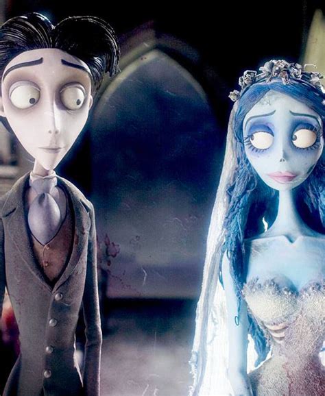 The Corpse Bride And Groom Are Standing Next To Each Other